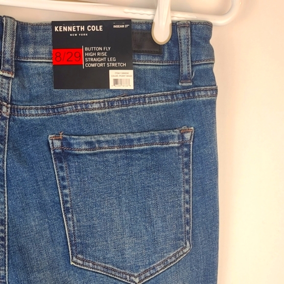 2 /$30 ☆ NWT ☆ Size 8/29 Kenneth Cole Button Fly Jeans - Picture 6 of 10